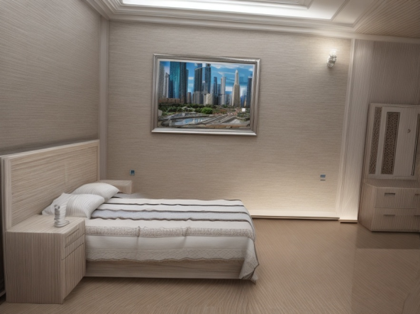 Apartment bedroom interior